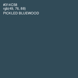 #314C58 - Pickled Bluewood Color Image